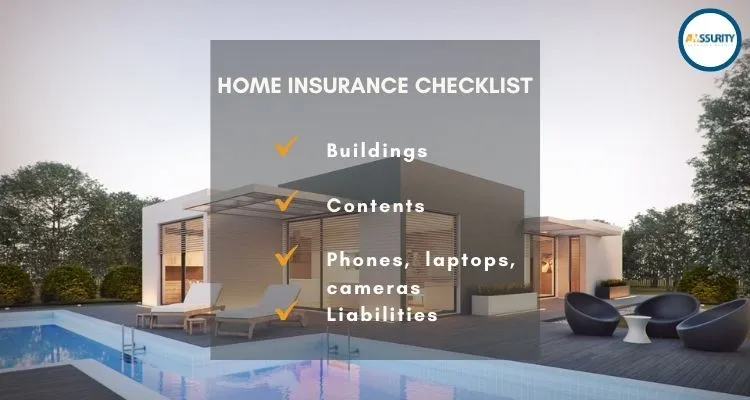 domestic package insurance checklist